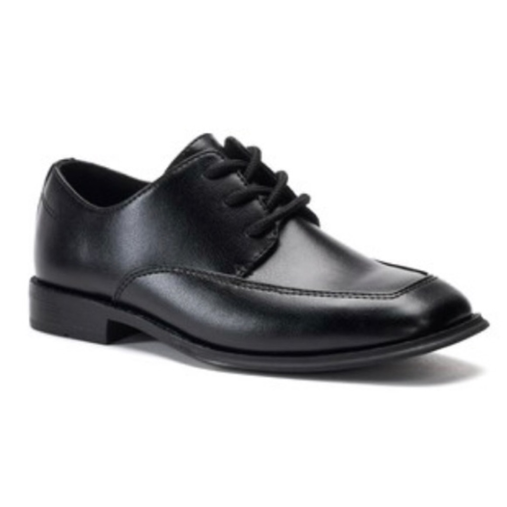Sonoma Black Boys Lace-Up Dress Shoes